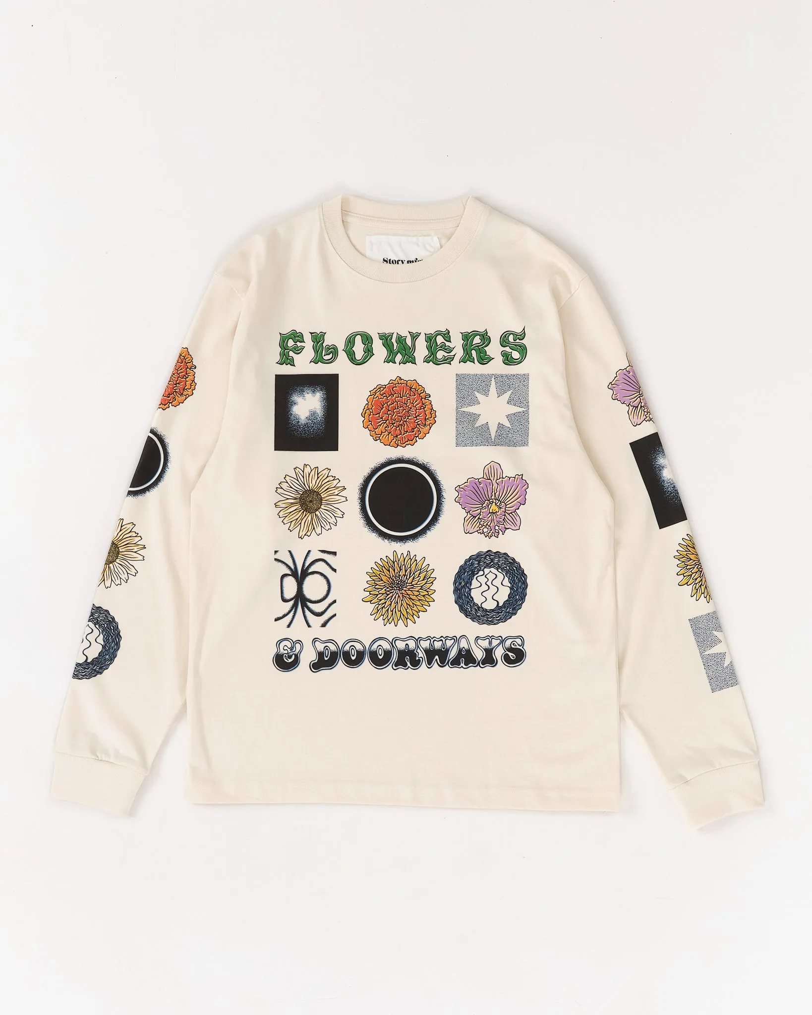 Grateful Tee LS - Flowers & Doorways