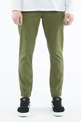 Guys Chino Dark Green Jogger