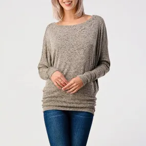 Hacci Knit Dolman Tops 2701