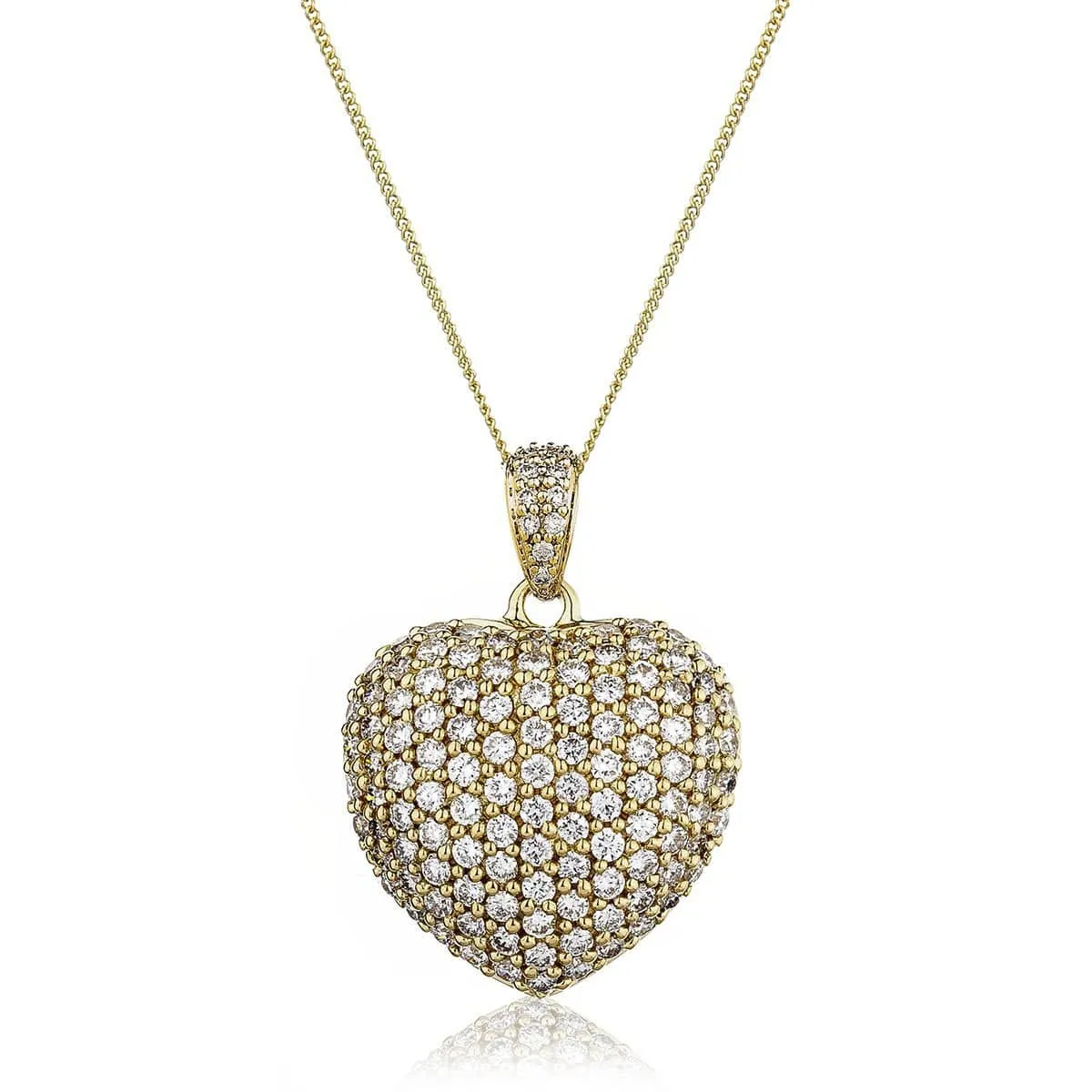 Heart Pave Diamond Pendant