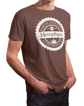 Hemp T-Shirt - Hemptique Crest Design