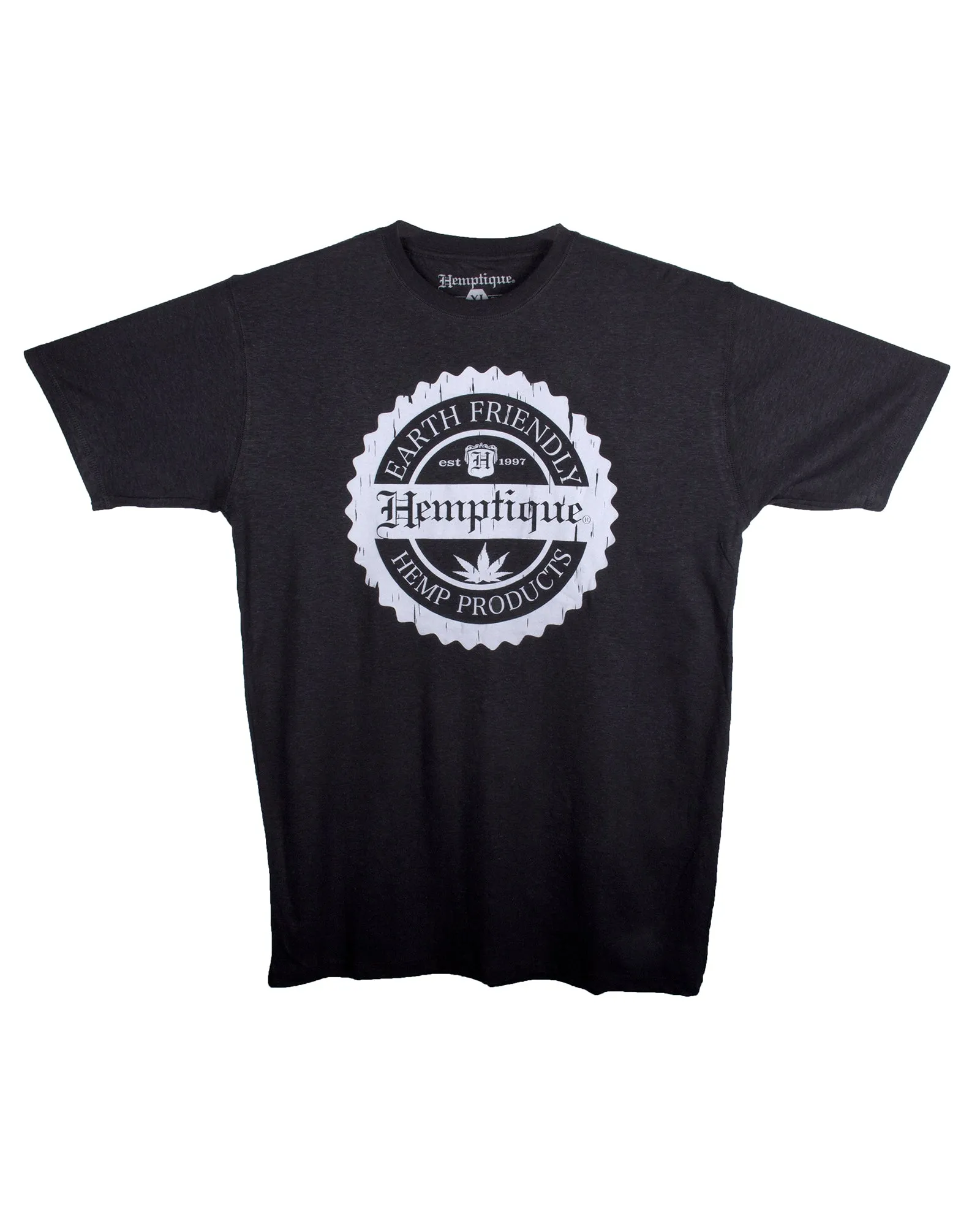 Hemp T-Shirt - Hemptique Crest Design