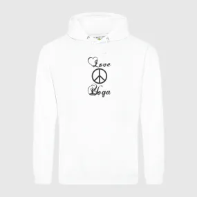 Hoodie - Love Peace and Yoga -