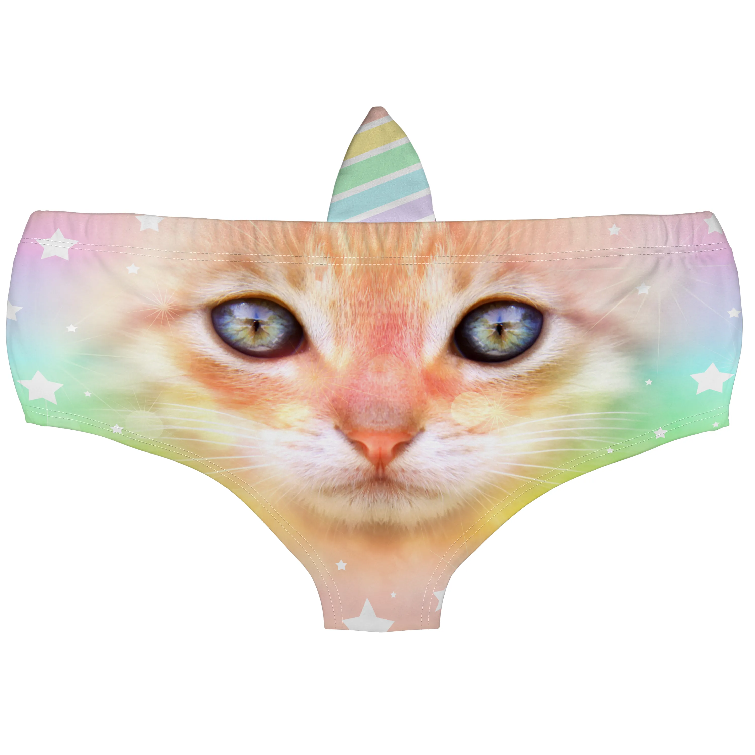 Horn Pantie - Rainbow Sparkle Kitticorn (6-10 UK Size)