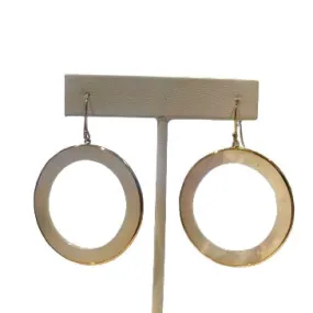 Ippolita Open Circle 18K Gold & Mother Of Pearl Earrings