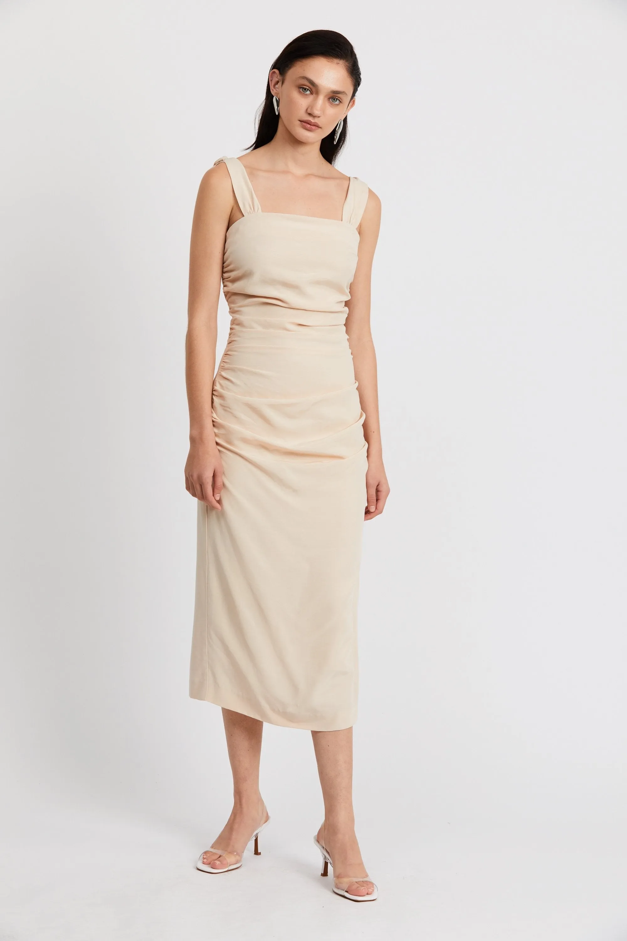 Le Mode Tie Shoulder Dress