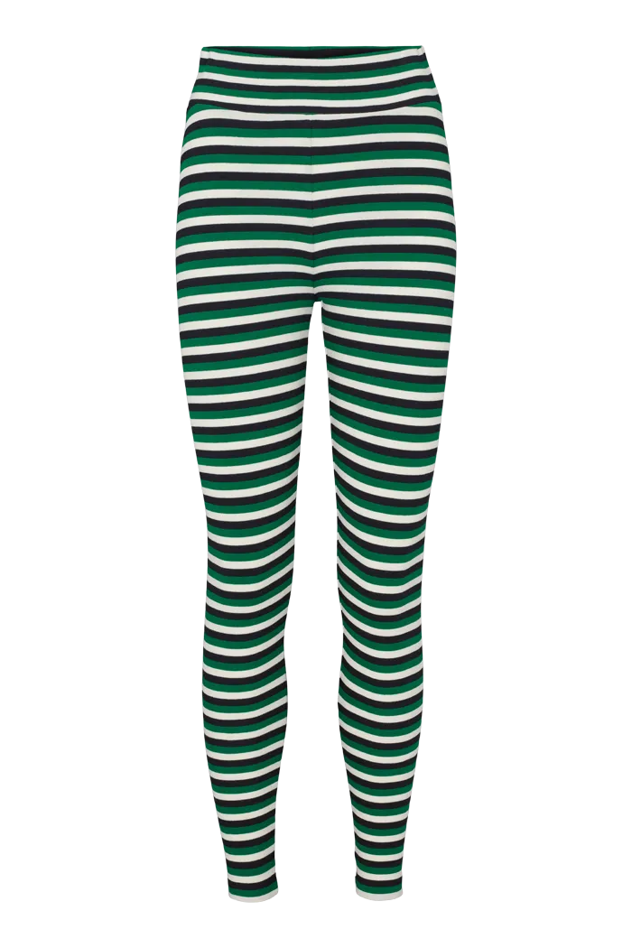 Ludmilla Tights - Green jacket / black / whisper white