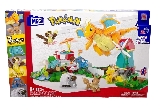 MEGA Construx Pokémon Adventures Bundle: Dragonite, Riolu, and 5 More