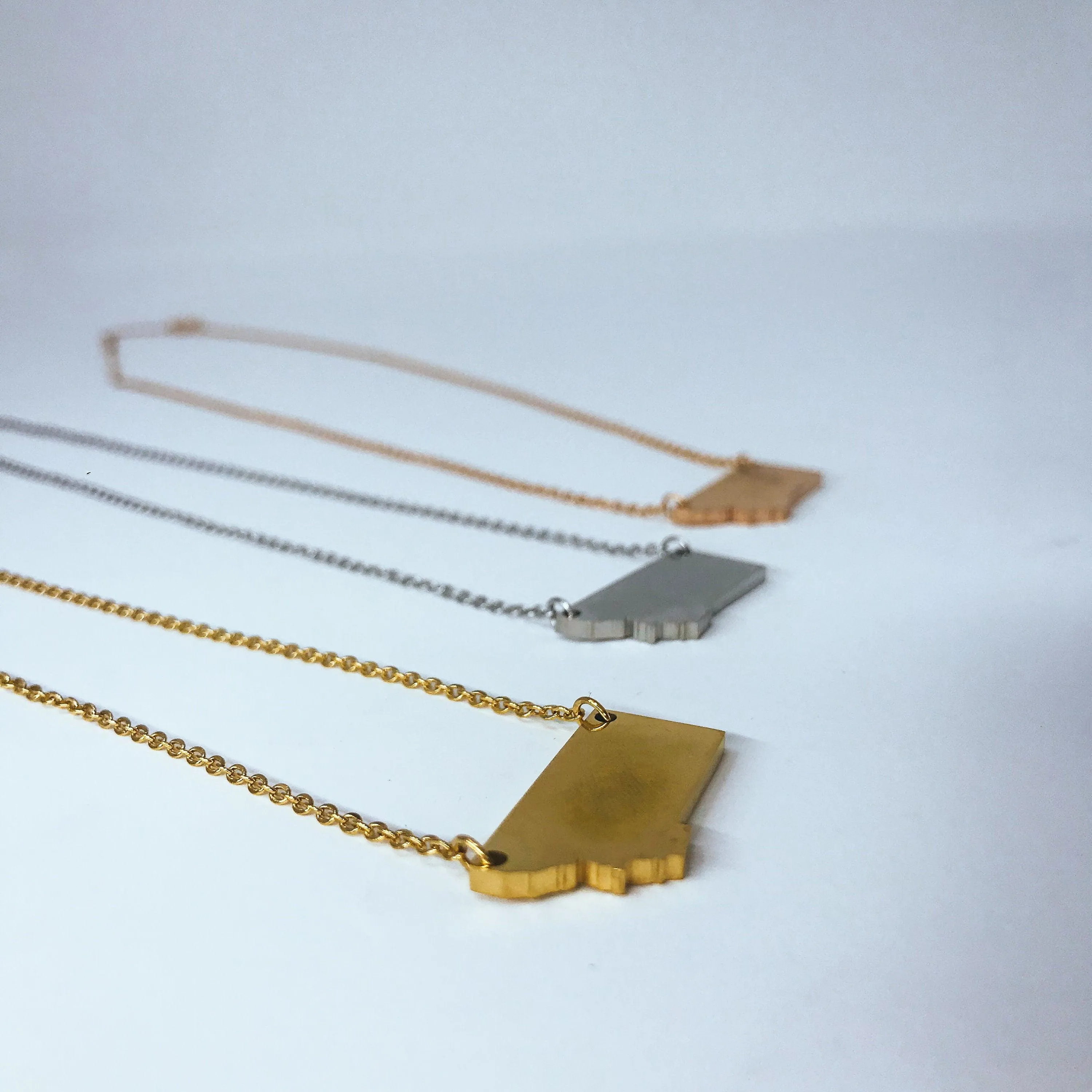 Montana State Silhouette Necklace