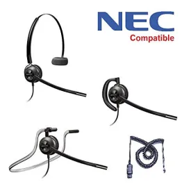 NEC Compatible Plantronics EncorePro HW540 Headset Bundle - NEC Elite | Dterm Series