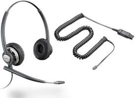 NEC Compatible Plantronics EncorePro HW720 DUO Headset Bundle - NEC Elite | Dterm Series