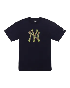 NY Yankees Space Camo Logo Tee