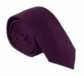 PLAIN MICROFIBER SKINNY TIES ~ 50 COLORS