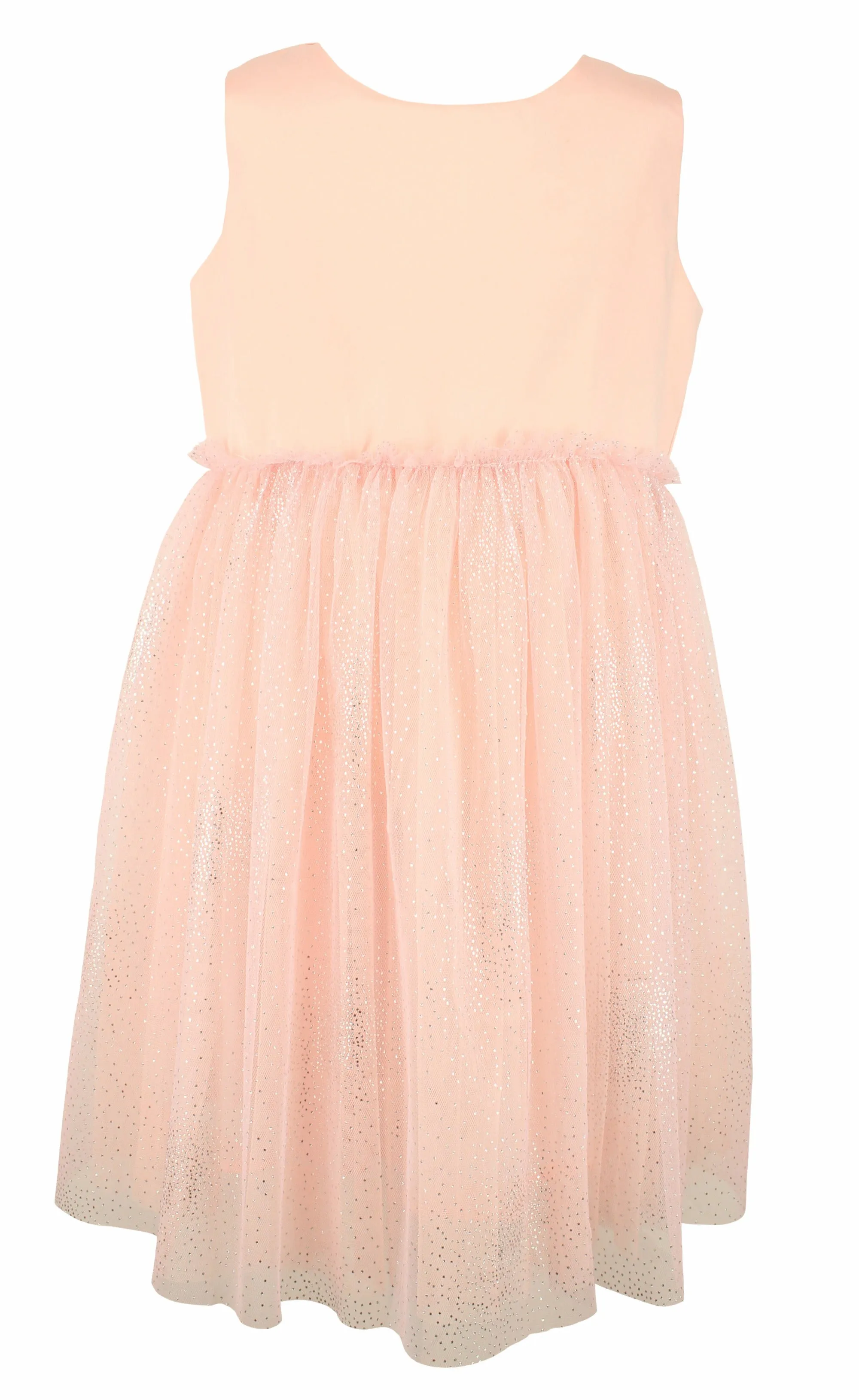 Popatu Little Girl's Peach Tulle Dress