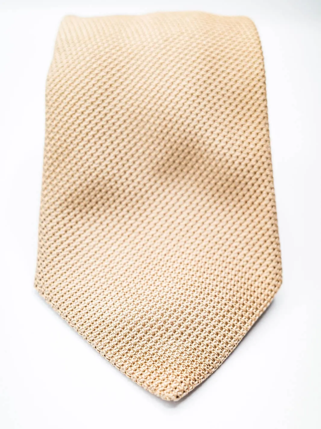 Silk Grenadine Tie - Light Gold