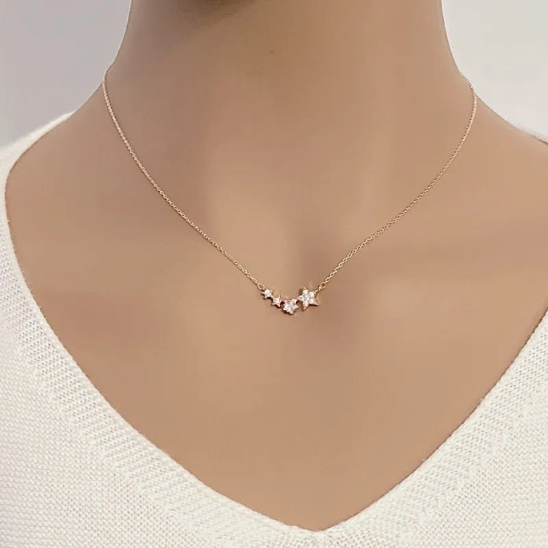 Star Cubic Zirconia  Necklace