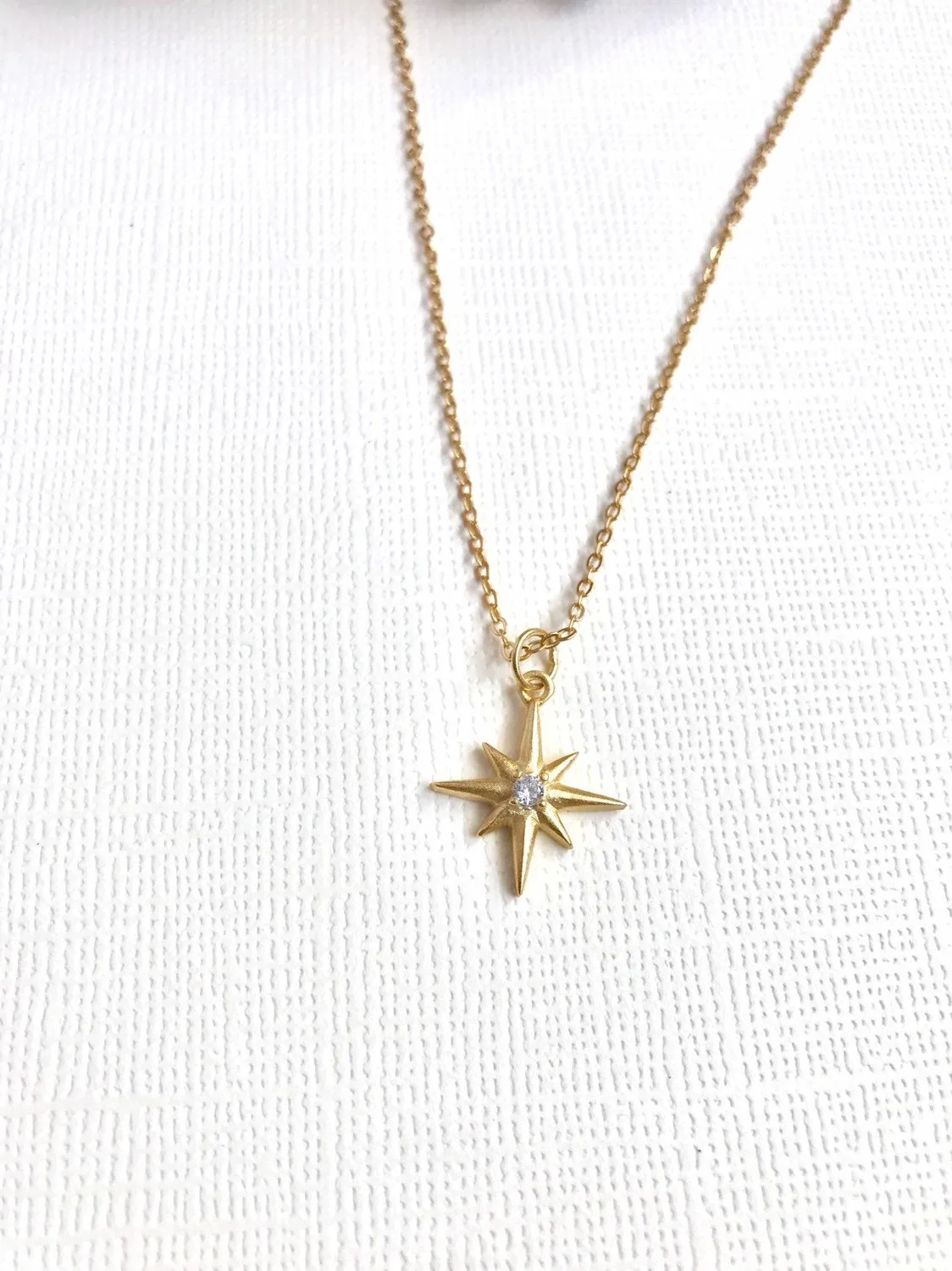 Sterling Silver North Star necklace