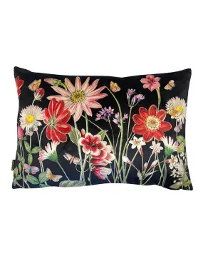 Summer Floral Velvet Cushion