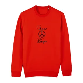 Sweatshirt Bio - Love Peace Yoga -