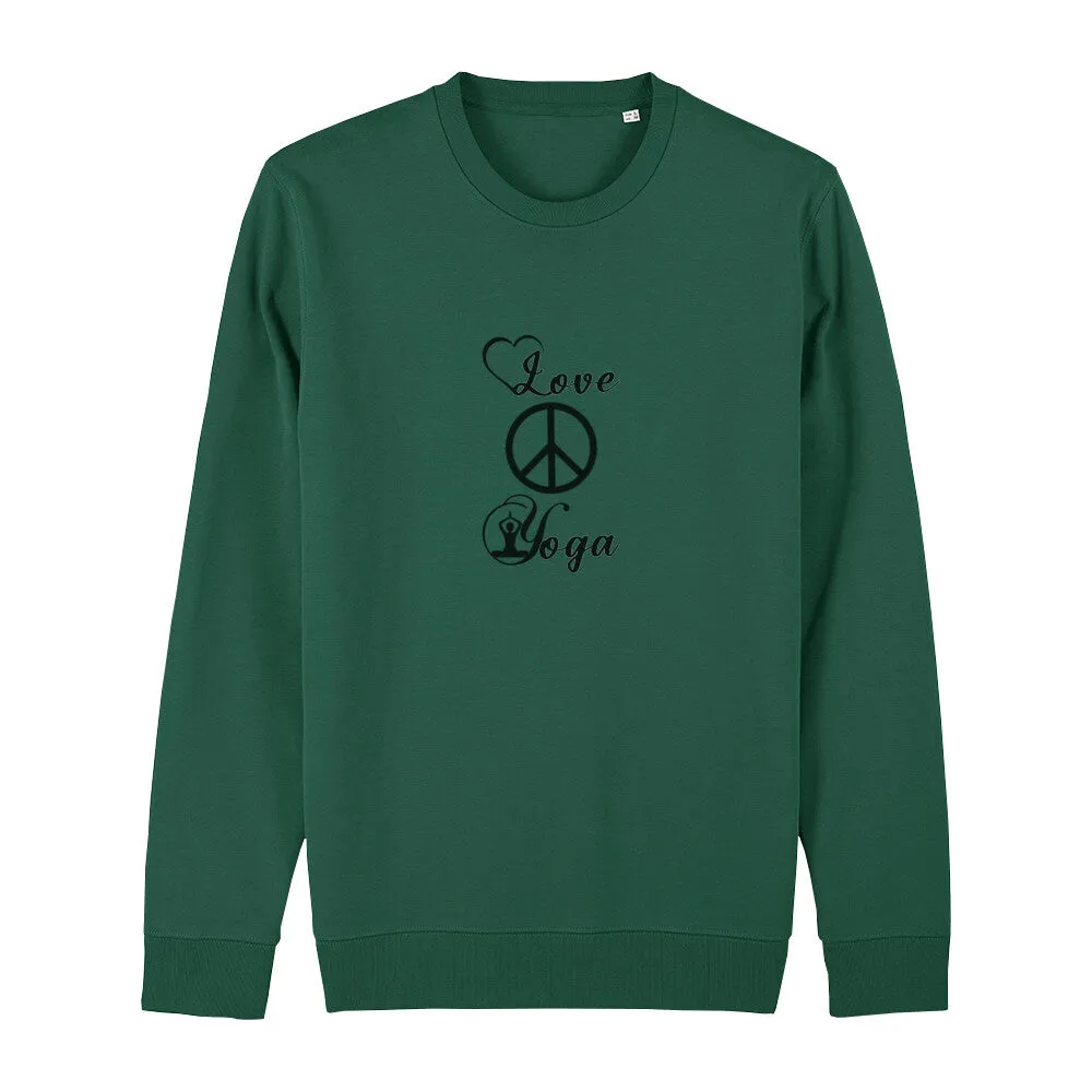 Sweatshirt Bio - Love Peace Yoga -