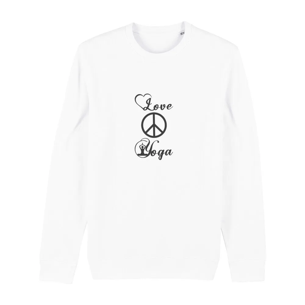 Sweatshirt Bio - Love Peace Yoga -