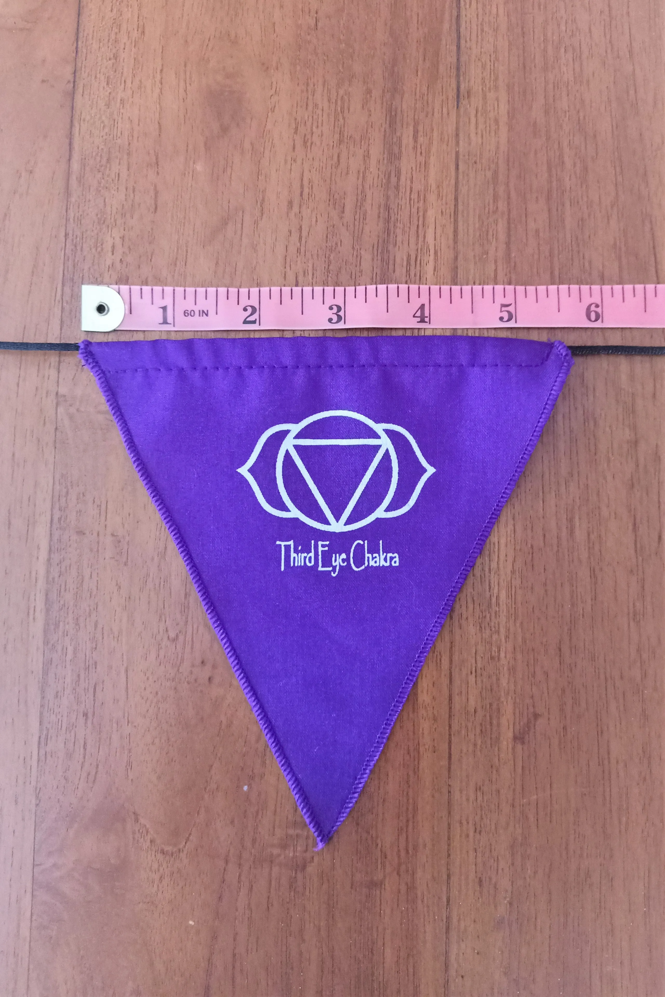 Triangle Printed Chakra Flags