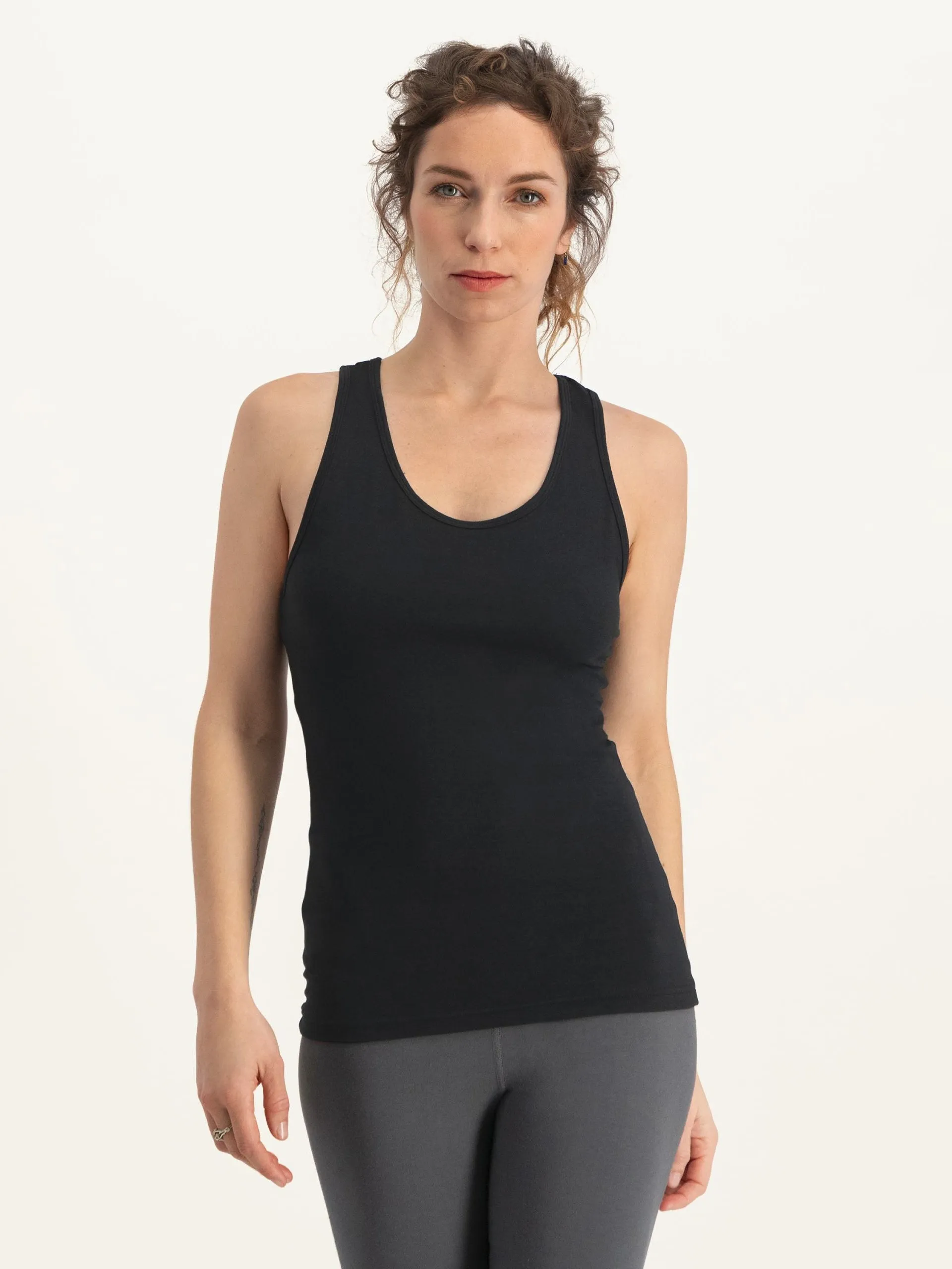 Urban Goddess Luna Yoga Tank - Urban Black