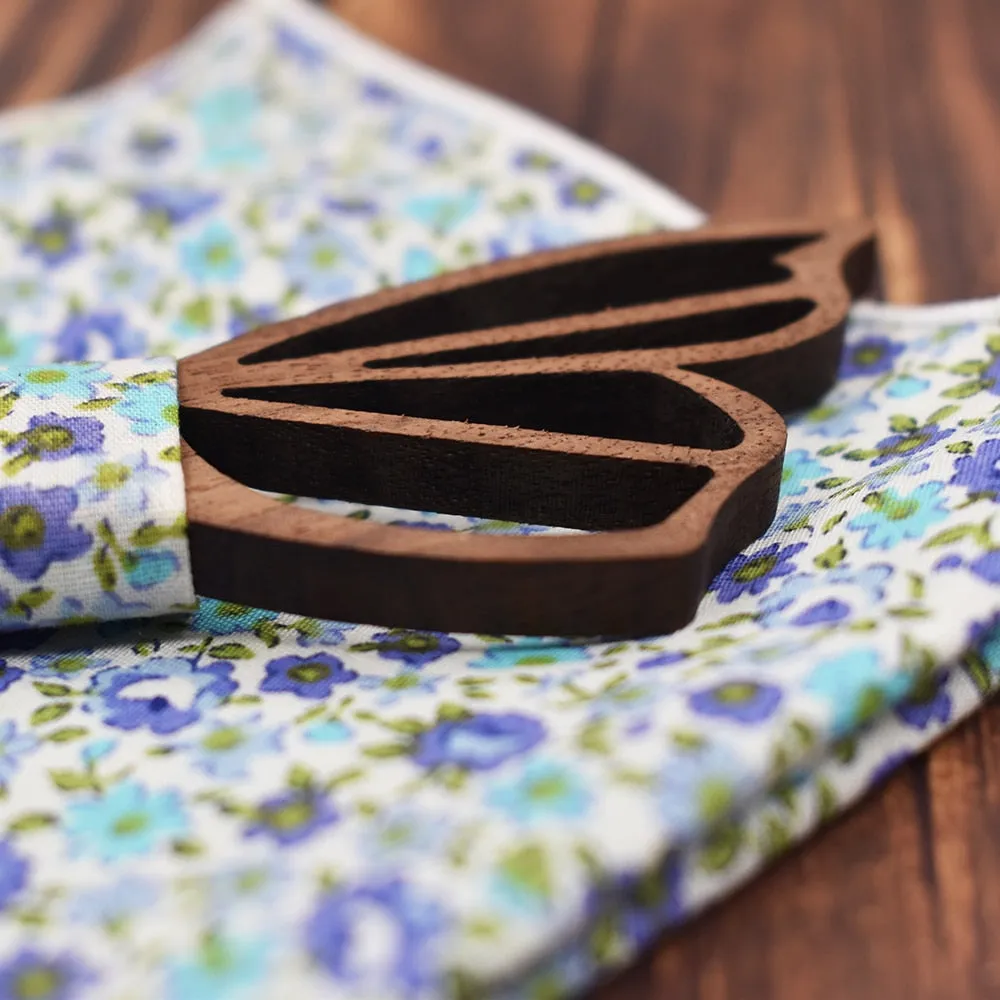 Viceroy Butterfly Wooden Bow Tie Set