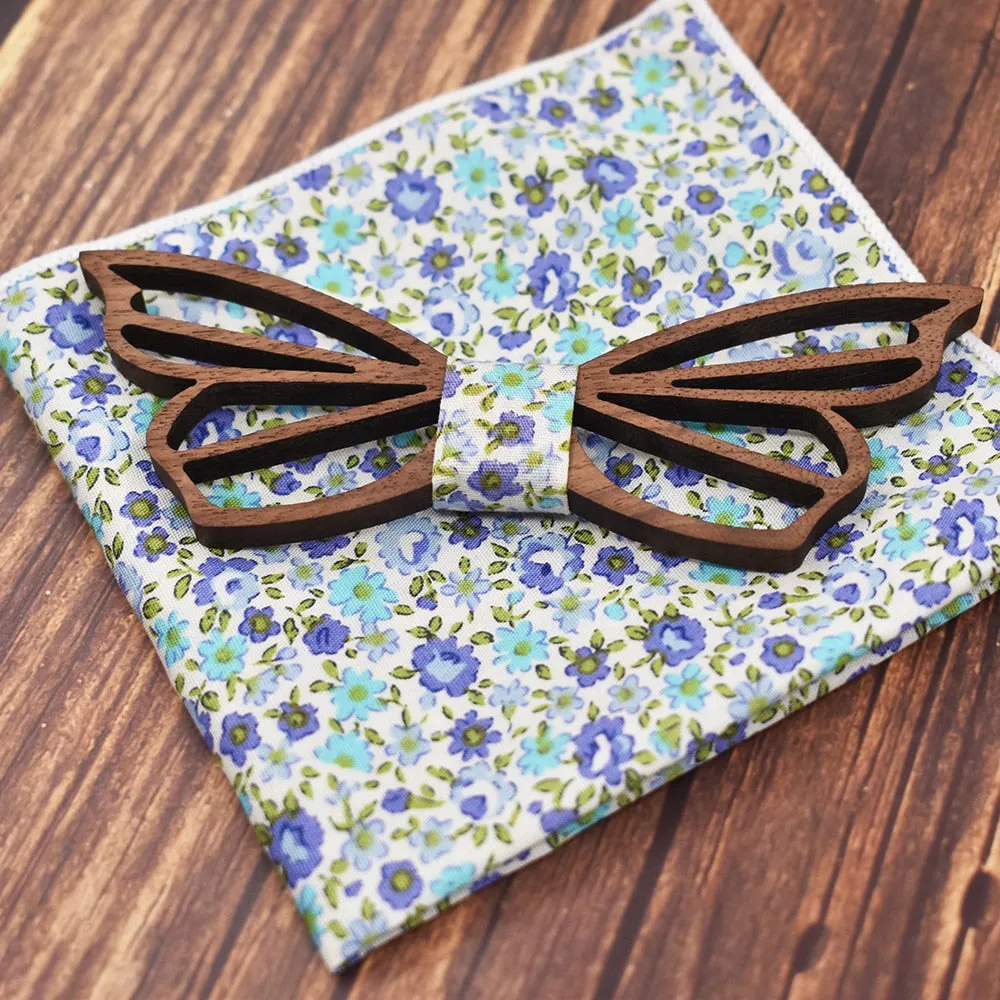 Viceroy Butterfly Wooden Bow Tie Set