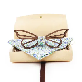 Viceroy Butterfly Wooden Bow Tie Set