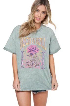 Vintage Rose Graphic Tshirt