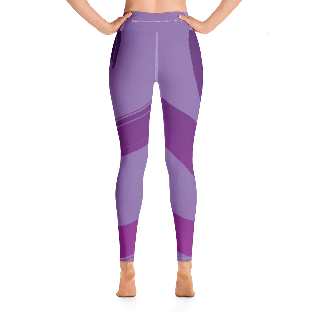 Yoga on the Beach (YOTB) - Purple - Yoga Leggings with waistband